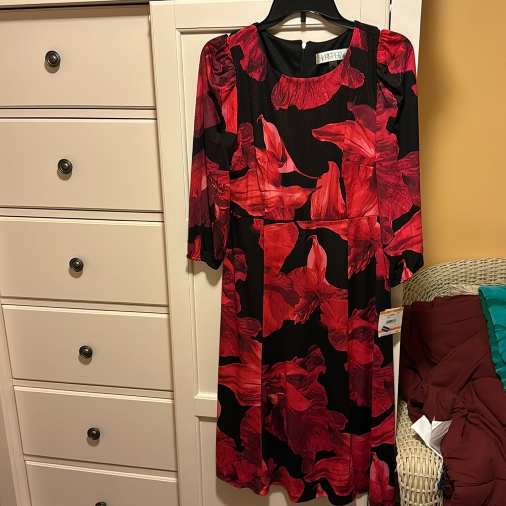 Brand new Kasper Dress Fit and flair. New with tags attached.